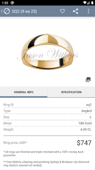 İndir Ring Sizer by Jason Withers © Yaşam Tarzı Android için Ekran görüntüsü 6