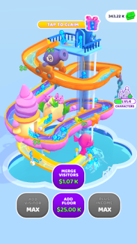 İndir My Aquapark: Idle Water Empire Simülatörler Android için Ekran görüntüsü 2