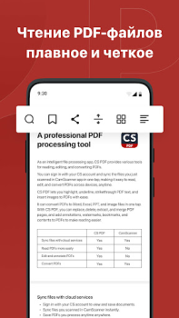 İndir CS PDF Okuyucu PDF Düzenleyici İş Android için Ekran görüntüsü 3