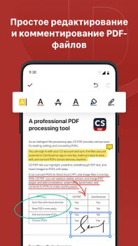 İndir CS PDF Okuyucu PDF Düzenleyici İş Android için Ekran görüntüsü 4