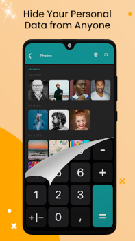 İndir Fotoğraf Hesap makinesi kilit Video oynatıcılar ve düzenleyiciler Android için Ekran görüntüsü 7