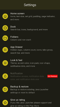 İndir Java Launcher Özelleştirme Android için Ekran görüntüsü 6