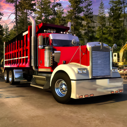 Logo American Truck Dump Truck Game