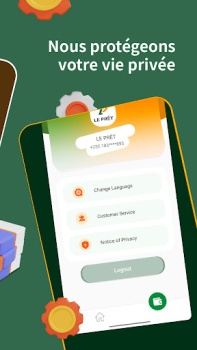 İndir Le Prêt–Prêt d’Argent Mobile Finans Android için Ekran görüntüsü 5