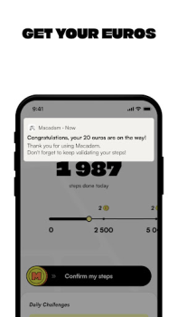 İndir Macadam - Walk And Earn Sağlık & Fitness Android için Ekran görüntüsü 5