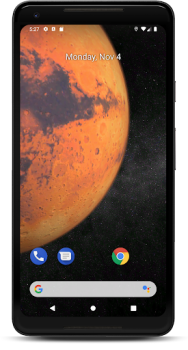 İndir Mars 3D canlı duvar kağıdı Özelleştirme Android için Ekran görüntüsü 3