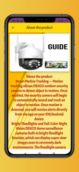 İndir Dekco wifi camera guide Araçlar Android için Ekran görüntüsü 2