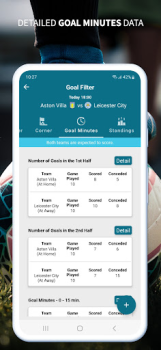 İndir Goal Filter - Futbol Verileri Spor Android için Ekran görüntüsü 7