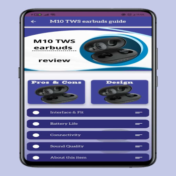 İndir M10 TWS earbuds smart help Araçlar Android için Ekran görüntüsü 4