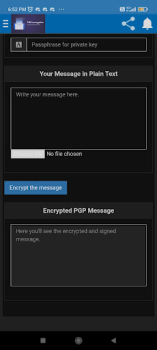 İndir Pgp Encrypter Araçlar Android için Ekran görüntüsü 3