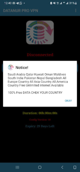 İndir DATANUR PRO VPN Araçlar Android için Ekran görüntüsü 2