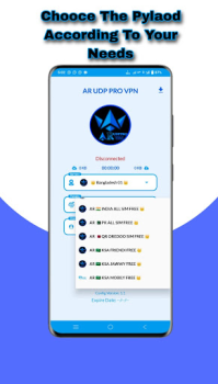 İndir AR UDP PRO VPN Araçlar Android için Ekran görüntüsü 3