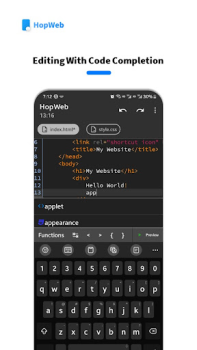 İndir HopWeb: Edit & Run PHP/HTML Araçlar Android için Ekran görüntüsü 2