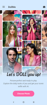 İndir DollMe - Selfie generator Fotoğraf Android için Ekran görüntüsü 5