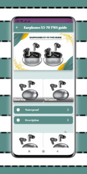 İndir Earphones XY-70 TWS guide Haberler & Dergiler Android için Ekran görüntüsü 3