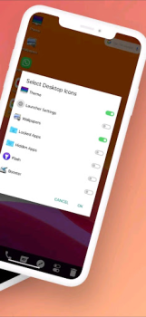İndir Mac OS Launcher Plus Özelleştirme Android için Ekran görüntüsü 7