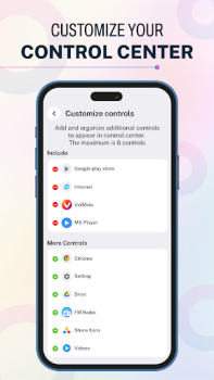İndir iOS 17 - Control Center App Özelleştirme Android için Ekran görüntüsü 2