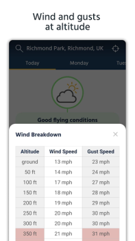 İndir Dronecast - Weather & Fly Map Hava Durumu Android için Ekran görüntüsü 3