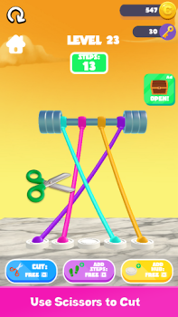İndir Twisted Ropes 3D Tangle Master Bulmaca Oyunları Android için Ekran görüntüsü 4