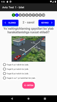 İndir Avto Test 1000+ Arabalar ve Ulaşım Android için Ekran görüntüsü 3