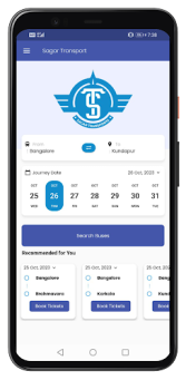 İndir Sagar Transport Seyahat Android için Ekran görüntüsü 2