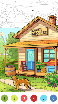İndir House Color by number game Masa oyunları Android için Ekran görüntüsü 2