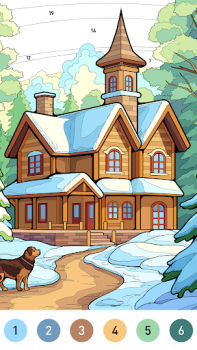 İndir House Color by number game Masa oyunları Android için Ekran görüntüsü 3