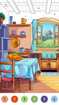 İndir House Color by number game Masa oyunları Android için Ekran görüntüsü 4