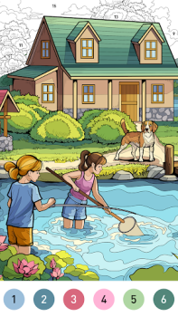 İndir House Color by number game Masa oyunları Android için Ekran görüntüsü 5