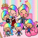 İndir  Toka Boka Rainbow Hair Girl