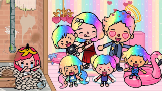 İndir Toka Boka Rainbow Hair Girl Eğlence Android için Ekran görüntüsü 3