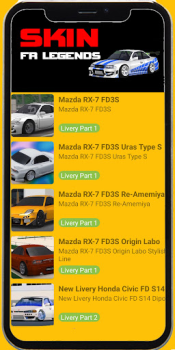 İndir Skin FR Legends Livery Mods Eğlence Android için Ekran görüntüsü 2