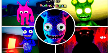 İndir Maze Of Bouncy Bear scary game Maceralar Android için Ekran görüntüsü 4