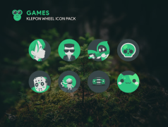 İndir Klepon Wheel: Dark Icon Pack Özelleştirme Android için Ekran görüntüsü 2