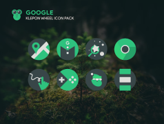 İndir Klepon Wheel: Dark Icon Pack Özelleştirme Android için Ekran görüntüsü 3