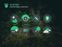 İndir Klepon Wheel: Dark Icon Pack Özelleştirme Android için Ekran görüntüsü 4
