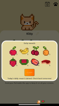 İndir Pixel Pals - Nav bar pets Simülatörler Android için Ekran görüntüsü 3