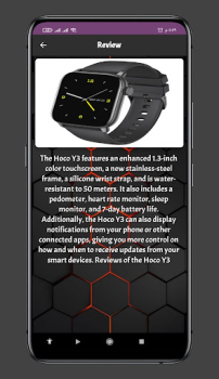 İndir Hoco Y3 Smart Watch App Guide Araçlar Android için Ekran görüntüsü 2