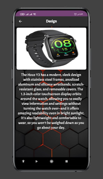 İndir Hoco Y3 Smart Watch App Guide Araçlar Android için Ekran görüntüsü 4