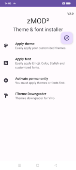 İndir zMOD² - Theme & Font Installer Araçlar Android için Ekran görüntüsü 5