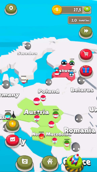 İndir Country Balls: Idle War 3D Arcade Android için Ekran görüntüsü 2