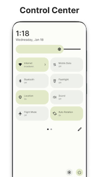 İndir Controls Android 14 Style Özelleştirme Android için Ekran görüntüsü 6