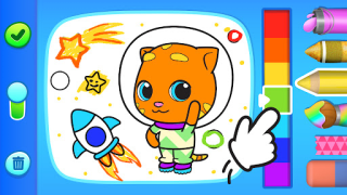 İndir Talking Ginger Coloring Eğitim Android için Ekran görüntüsü 5