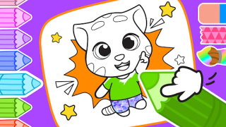 İndir Talking Ginger Coloring Eğitim Android için Ekran görüntüsü 7