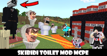 İndir Skibidi Toilet 3 mod Minecraft Özelleştirme Android için Ekran görüntüsü 2