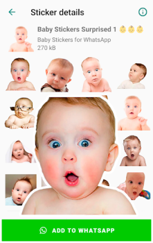 İndir Baby Stickers for WhatsApp İletişim Android için Ekran görüntüsü 3