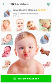 İndir Baby Stickers for WhatsApp İletişim Android için Ekran görüntüsü 5