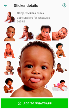 İndir Baby Stickers for WhatsApp İletişim Android için Ekran görüntüsü 7