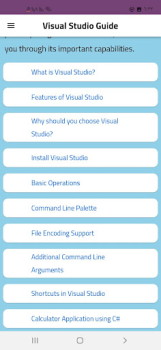 İndir Visual Studio Guide Araçlar Android için Ekran görüntüsü 2
