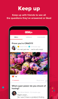 İndir ASKfm: Ask & Chat Anonymously Sosyal Android için Ekran görüntüsü 5